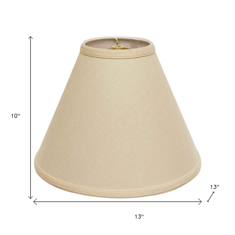 Beige Linen Cone Lamp Shade