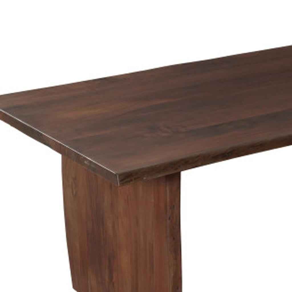 13 Piece Brown Solid Wood Dining Set with 12