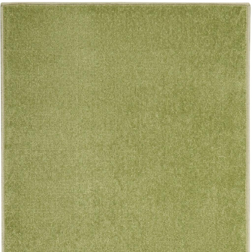 8' Green Indoor Outdoor Runner Rug - Outdoor