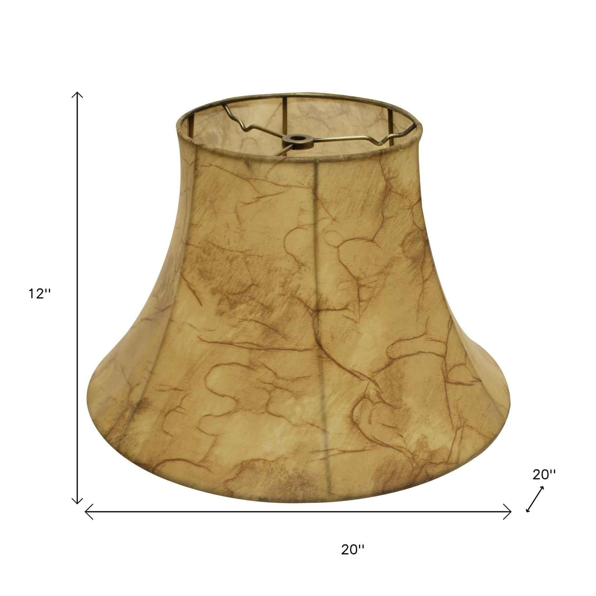 Light Yellow Parchment Bell Lamp Shade
