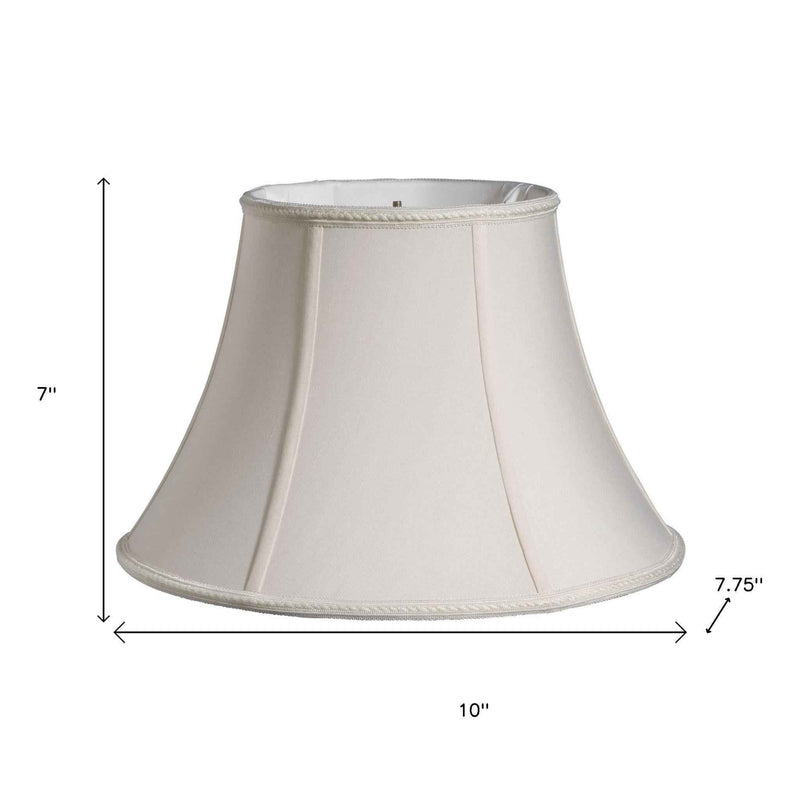 Cream Shantung Silk Bell Lamp Shade