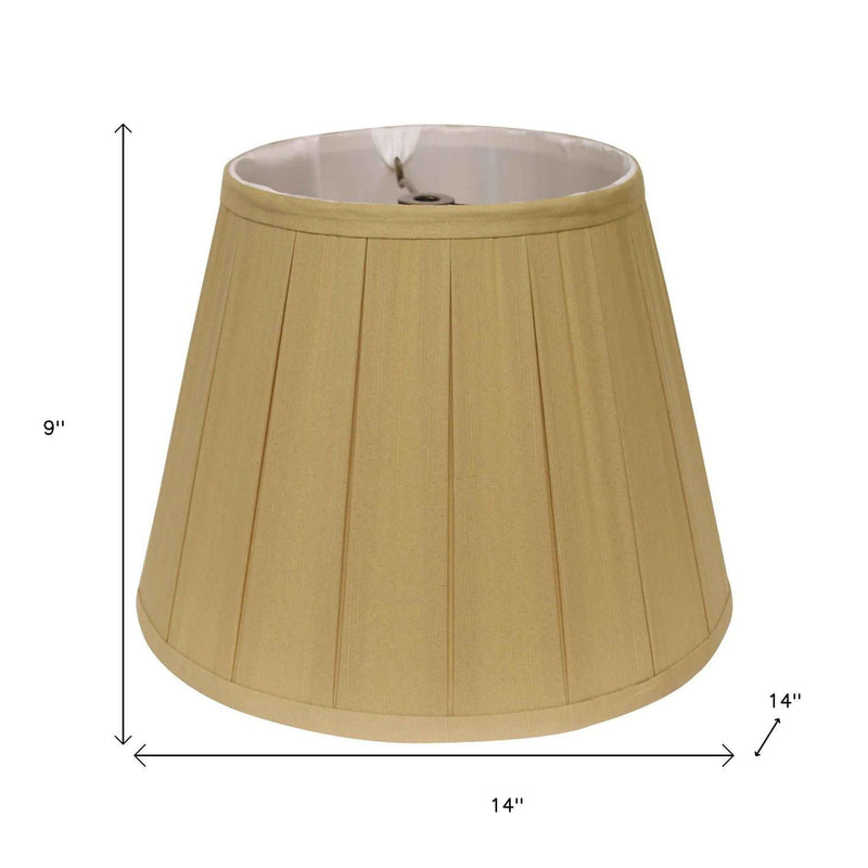 Camel Shantung Silk Empire Lamp Shade