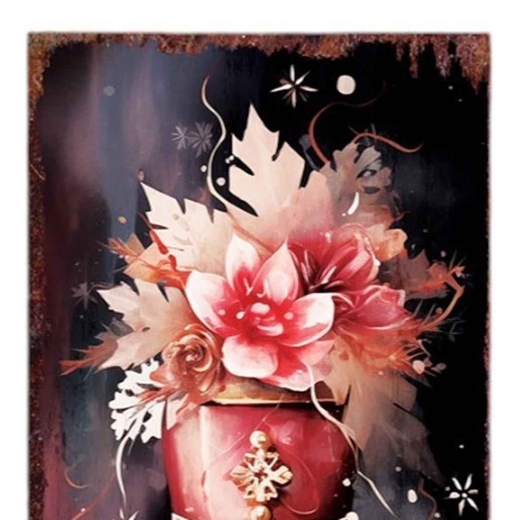 36" Blue White And Red Christmas Nutcracker Solid Wood Porch Sign