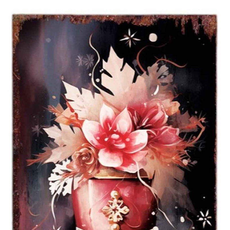 36" Blue White And Red Christmas Nutcracker Solid Wood Porch Sign