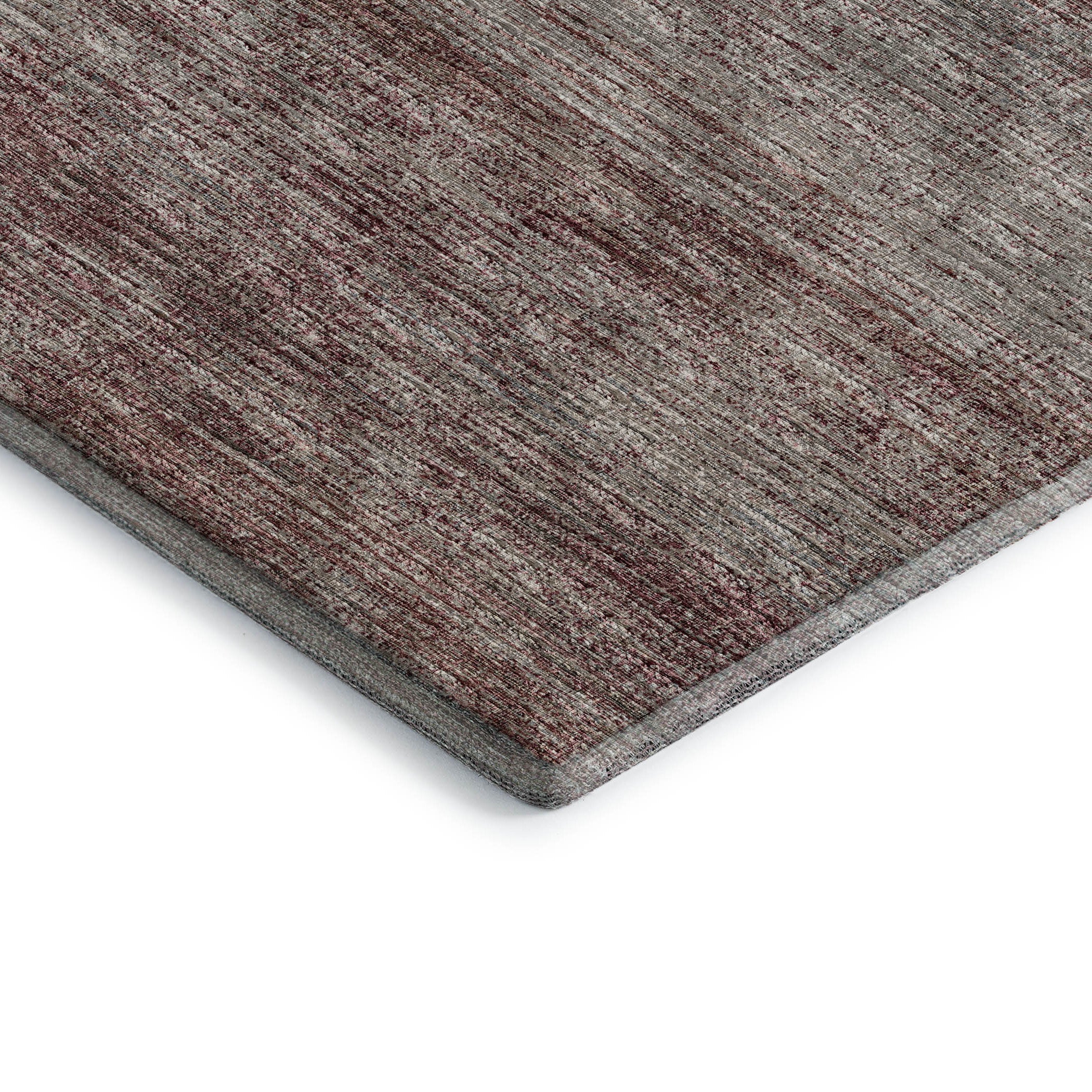 10' X 14' Burgundy And Gray Abstract Washable Indoor Outdoor Area Rug - Sports & Outdoor