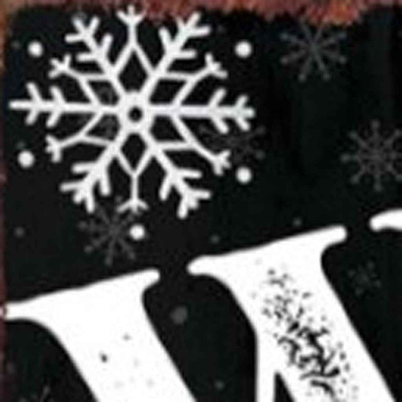 72" Black And White Solid Wood Welcome Snowman Porch Sign