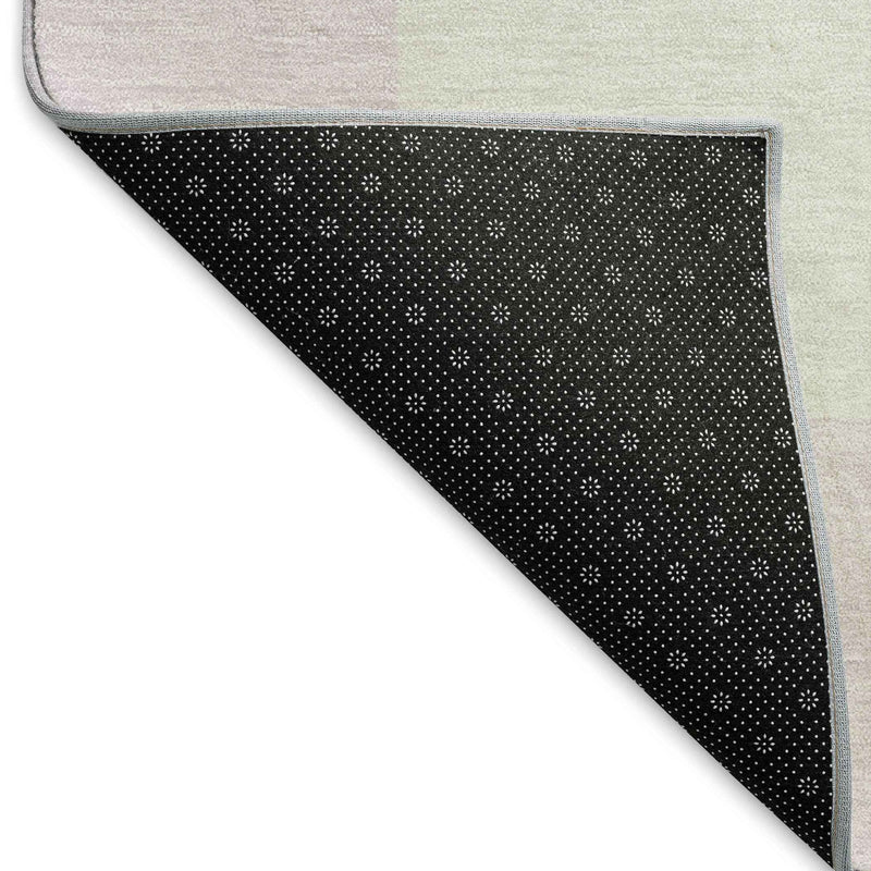 10' X 14' Pink And Ivory Geometric Washable Indoor Outdoor Area Rug