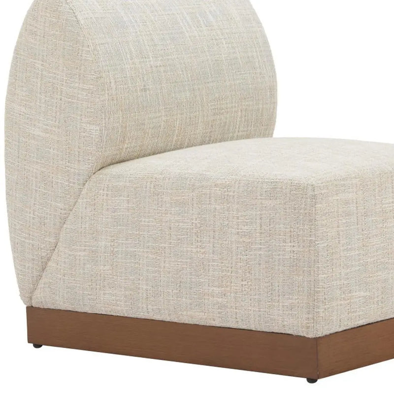 24" Beige Aluminum Outdoor Accent Chair Homeroots Outdoor