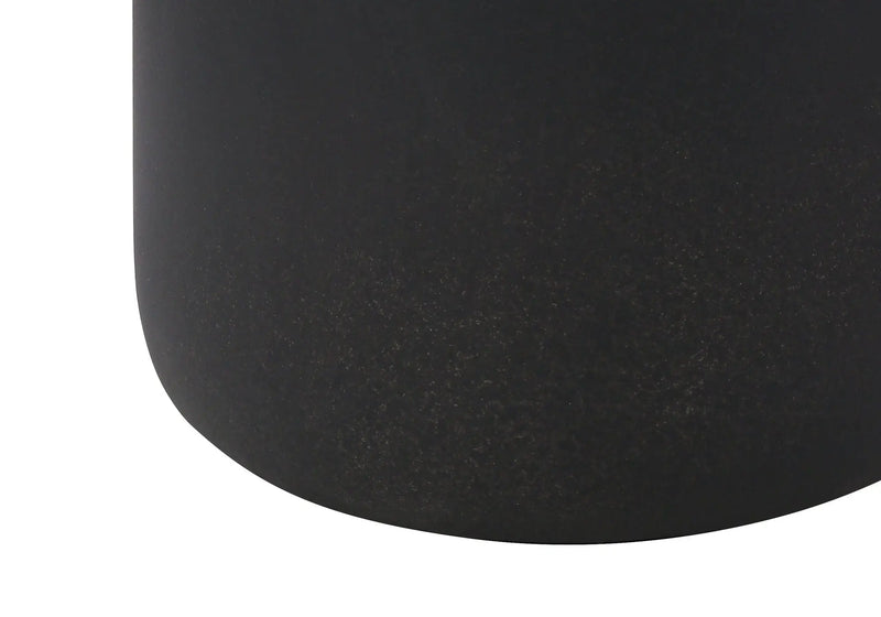 24" Black Ceramic Round Table Lamp With Beige Drum Shade Homeroots Lighting