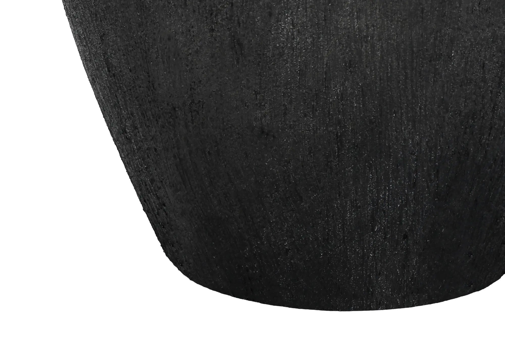 24" Black Ceramic Round Table Lamp With Ivory Empire Shade Homeroots Lighting