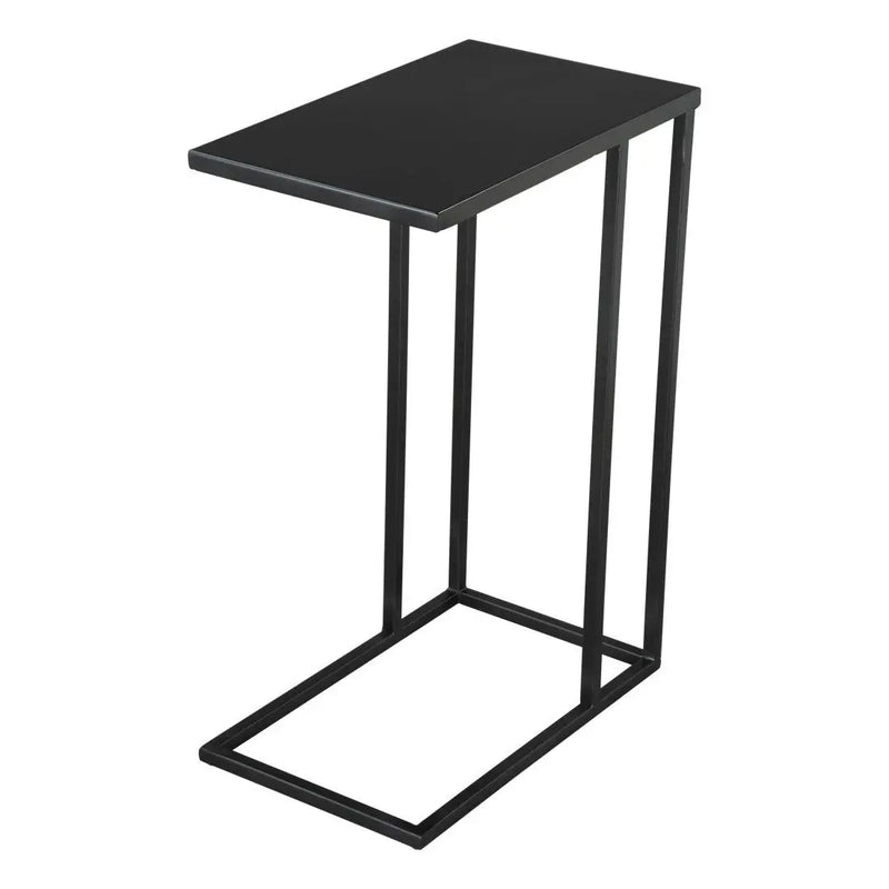 24" Black Iron Abstract End Table Homeroots Living Room