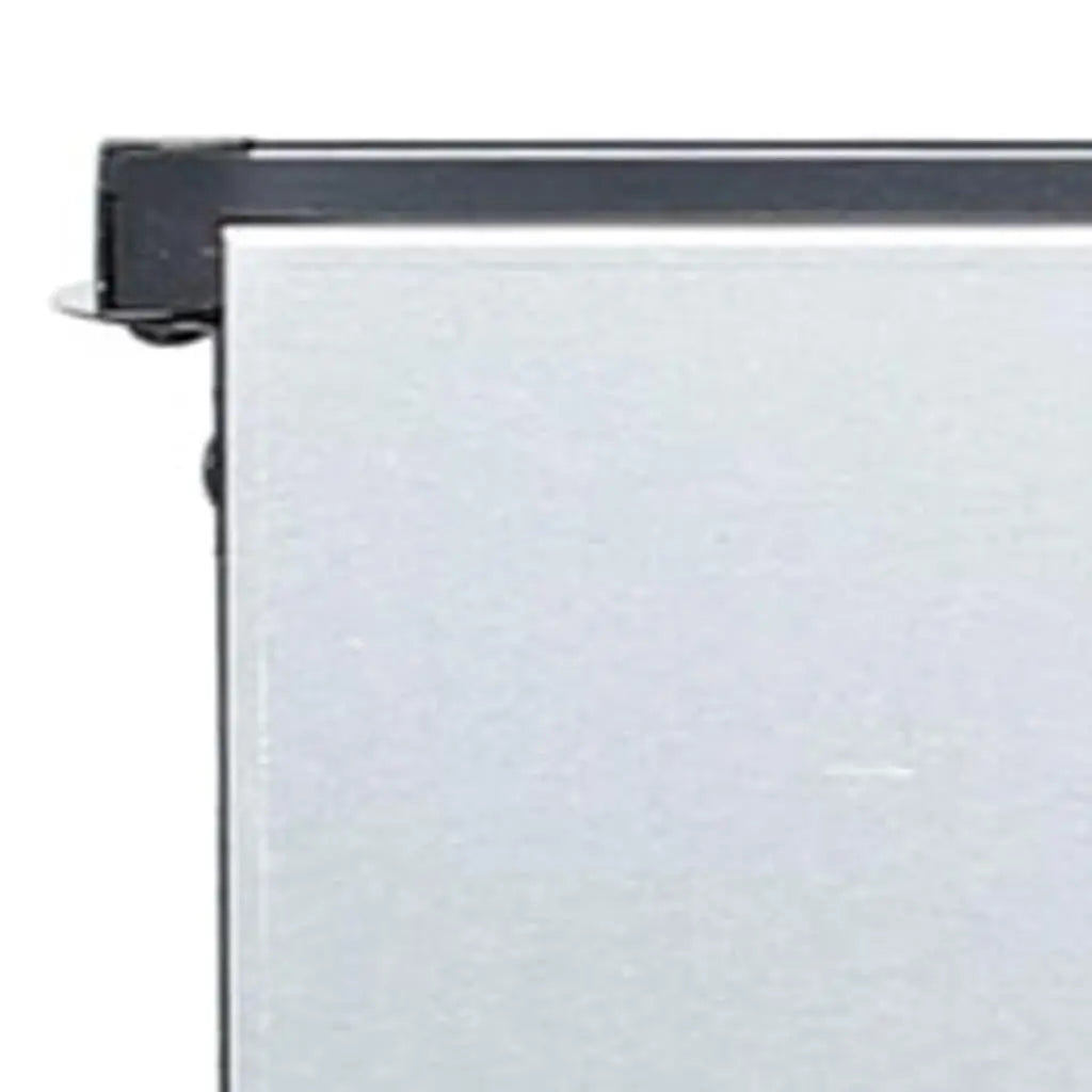 24" Black Metal Electric Fireplace Homeroots Home Decor