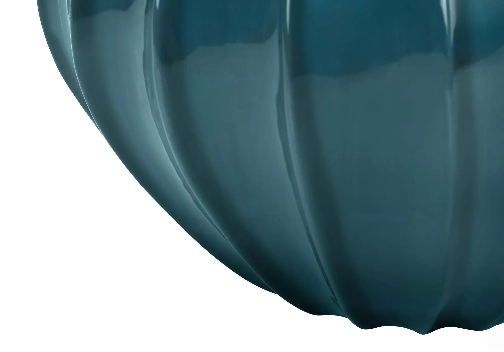24" Blue Ceramic Gourd Table Lamp With Cream Empire Shade Homeroots Lighting