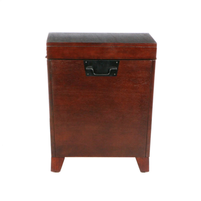24" Brown Solid Wood And Manufactured Wood Square End Table Homeroots Living Room
