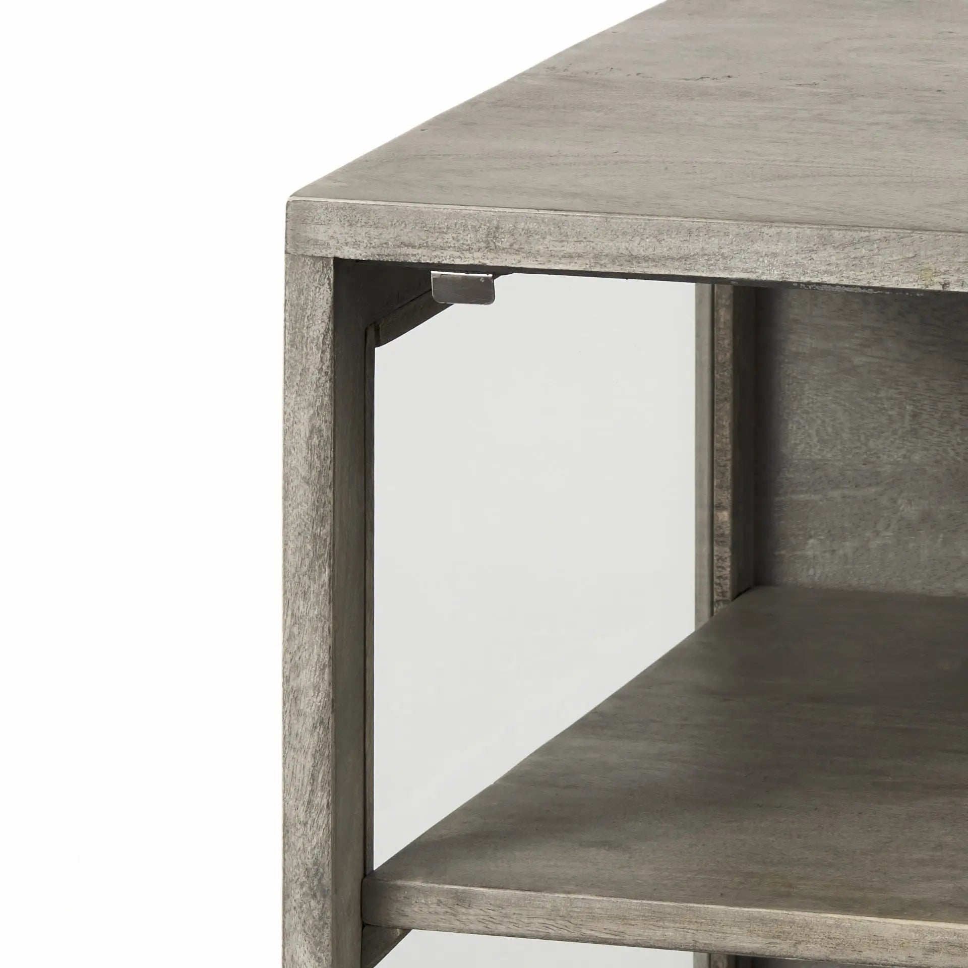 24" Brown Solid Wood Square End Table Homeroots Living Room