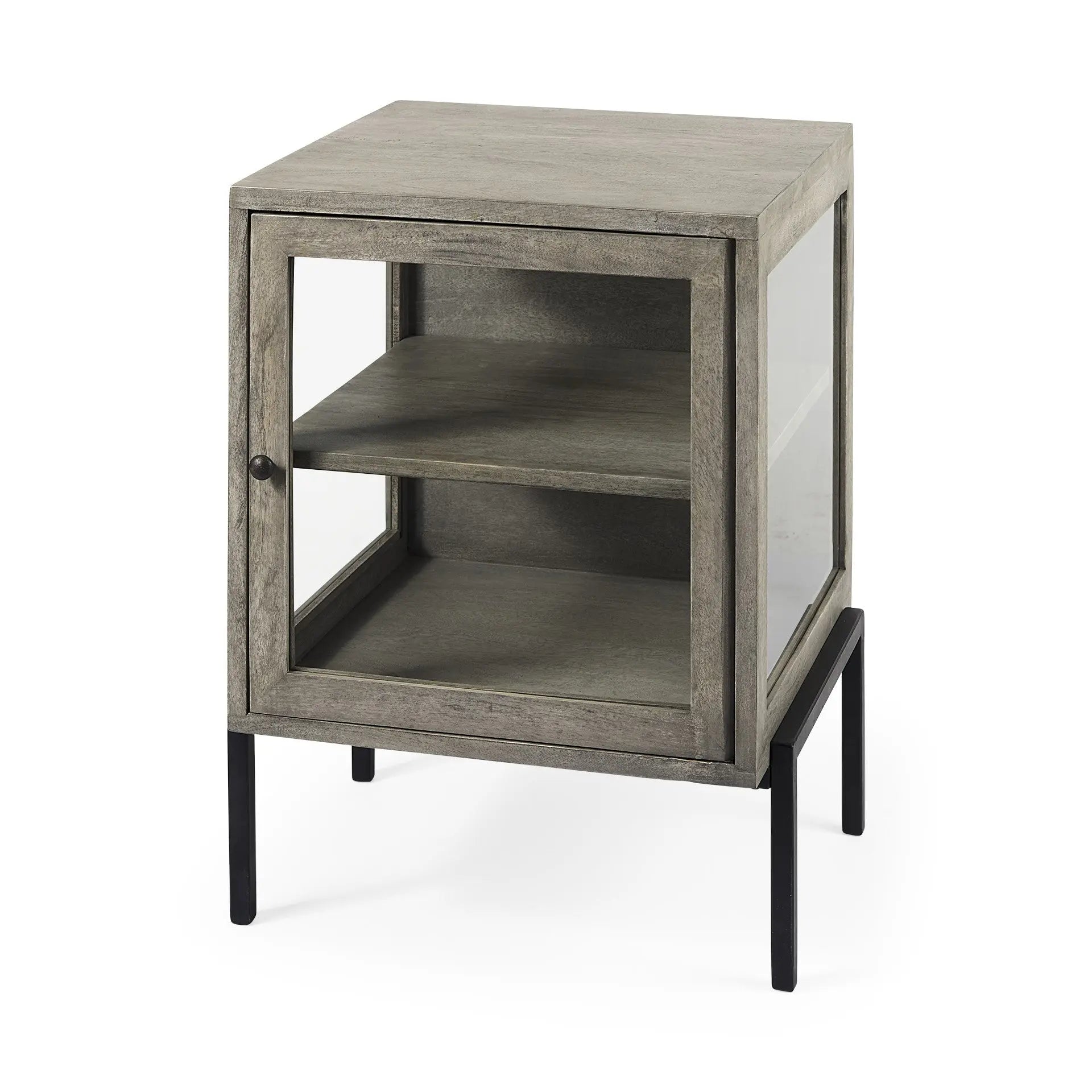 24" Brown Solid Wood Square End Table Homeroots Living Room
