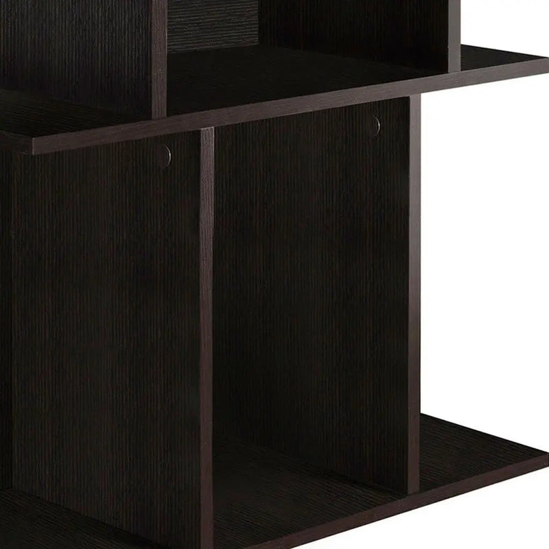 24" Brown Wood End Table With 6 Homeroots Living Room