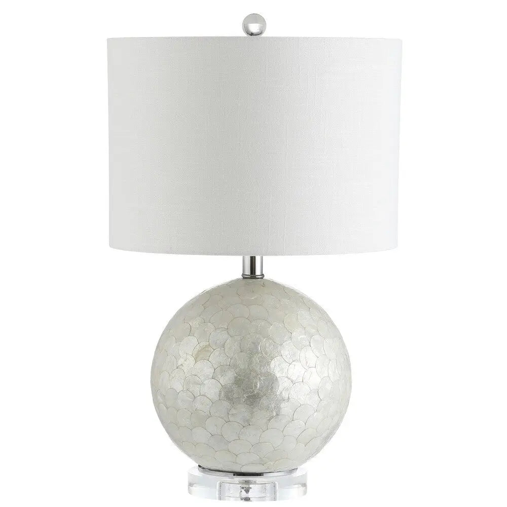 24" Clear Globe Lamp Base With Drum Shade Homeroots Lighting