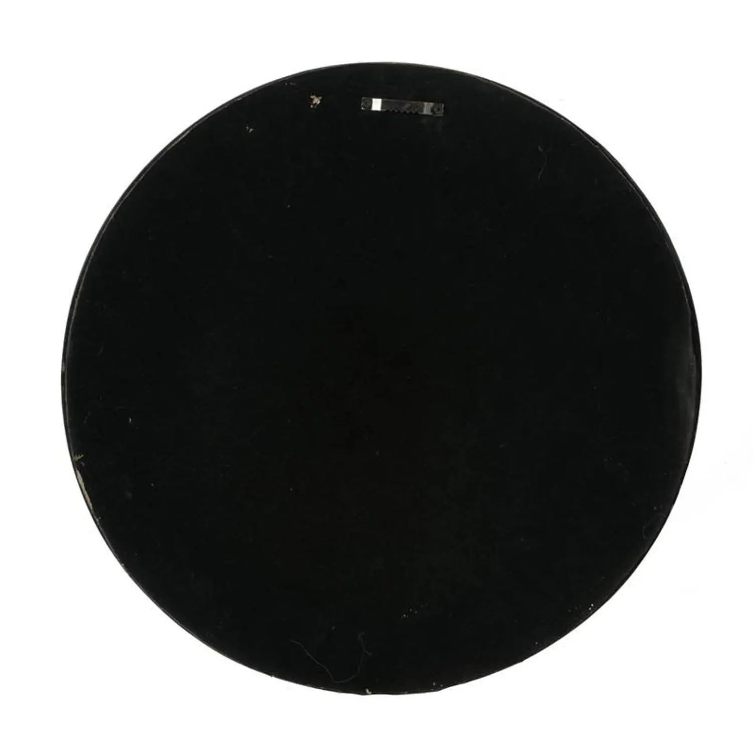 24" Dark Brown Distressed Wood Round Framed Accent Mirror Homeroots Bed & Bath