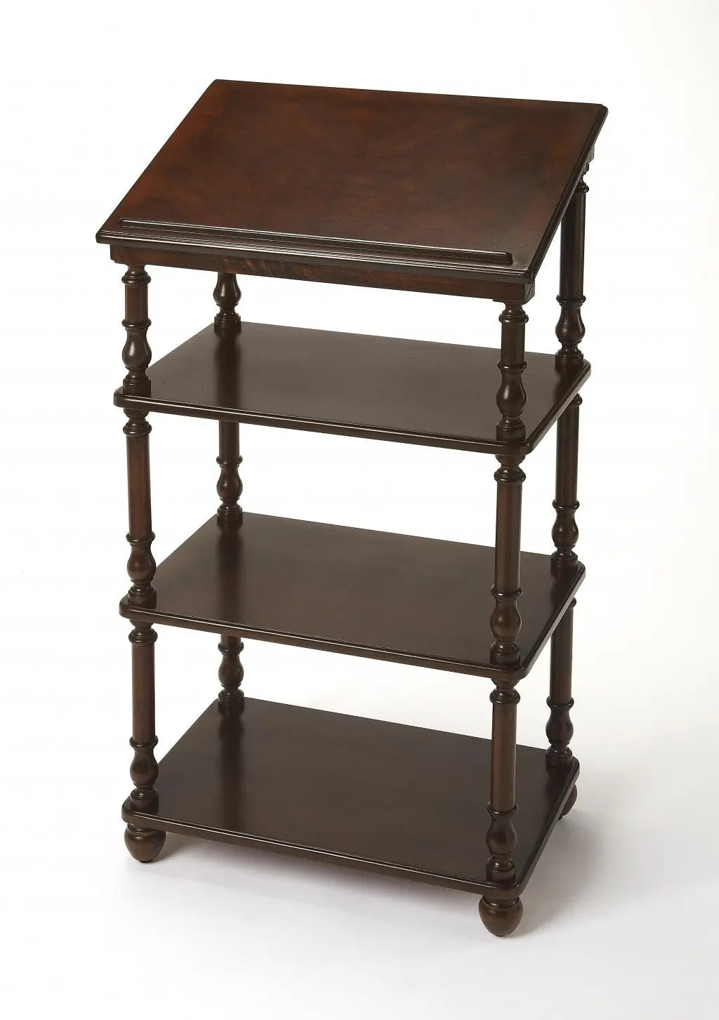 24" Dark Brown Standing Desk Homeroots Office