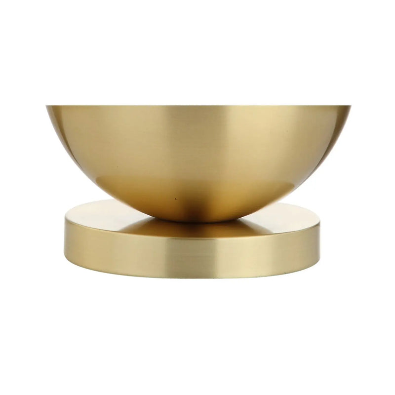 24" Gold Globe Table Lamp With Drum Shade Homeroots Lighting