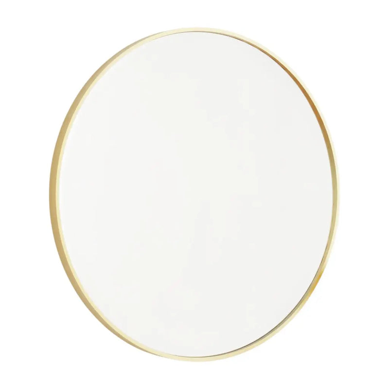 24" Gold Metal Round Framed Bathroom Vanity Mirror - GreatEagleInc