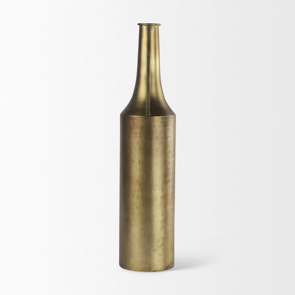 24" Gold Metal Table Vase Homeroots Home Decor