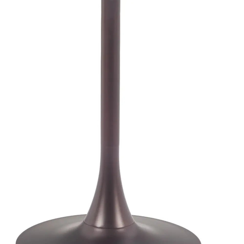 24" Gray Wood and Steel Faux Terrazzo Pedestal Base Square Dining Table Homeroots Kitchen & Dining