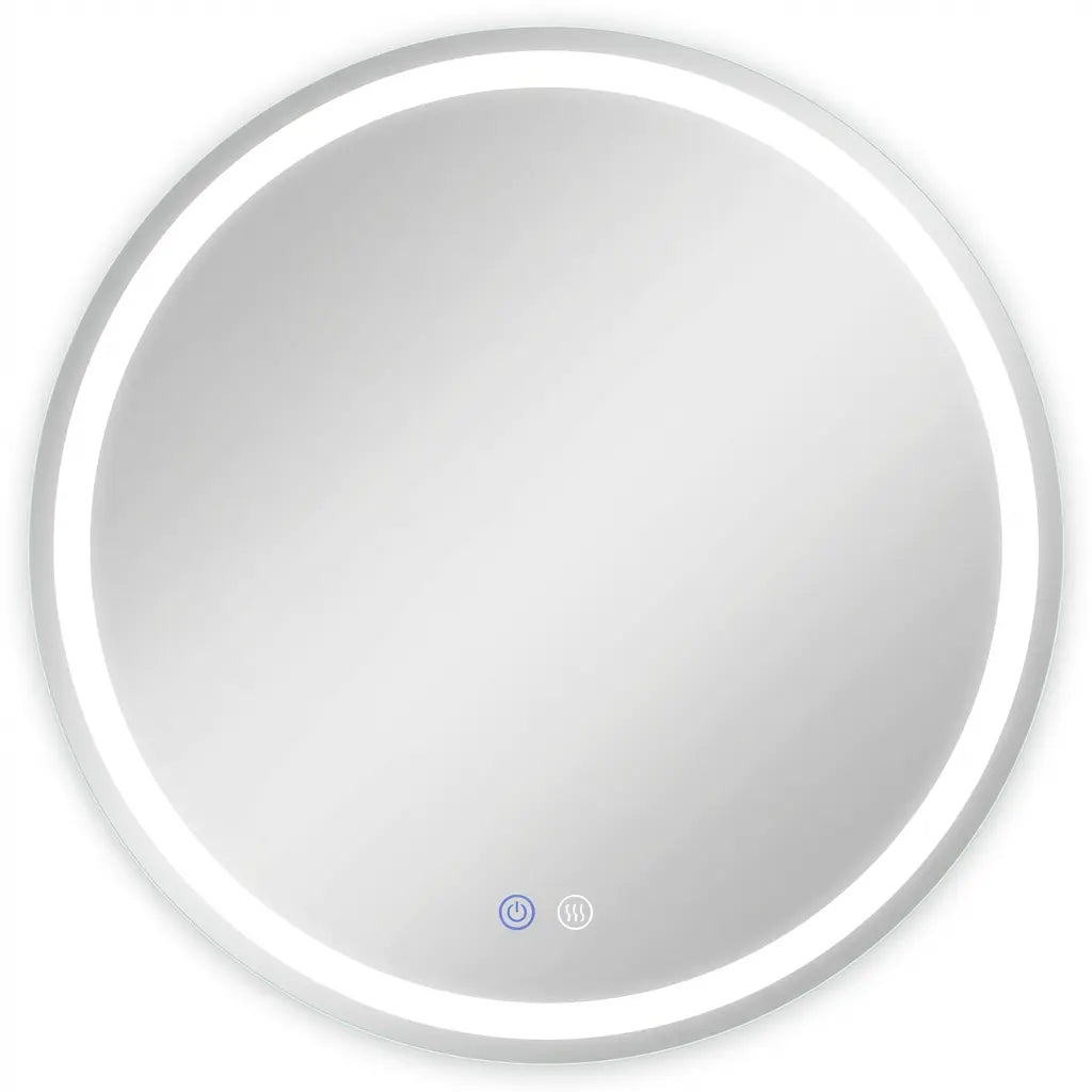 24" Round Lighted Frameless Anti Fog Bathroom Vanity Mirror Homeroots Bed & Bath