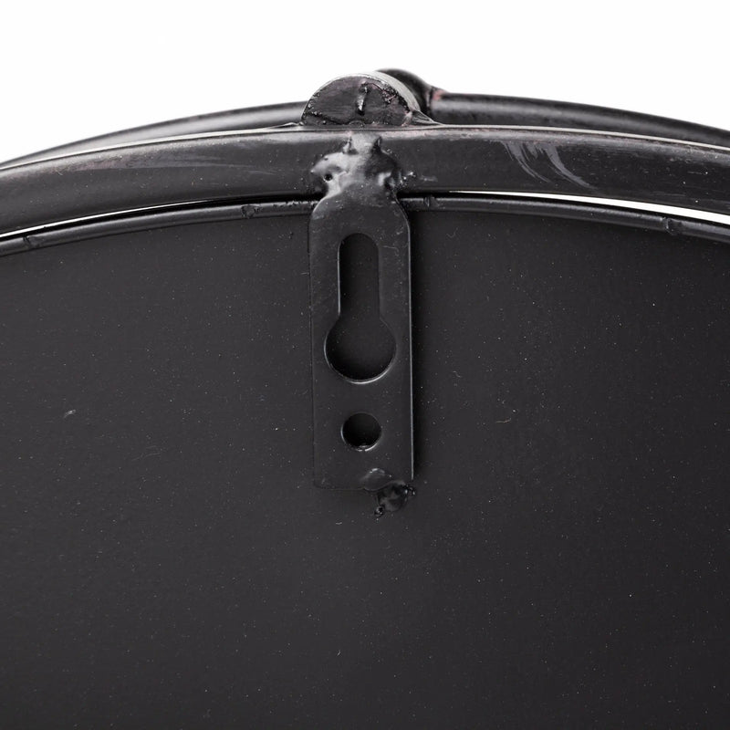 24" Silver Round Metal Indoor Outdoor Tray With Handles Homeroots Kitchen & Dining
