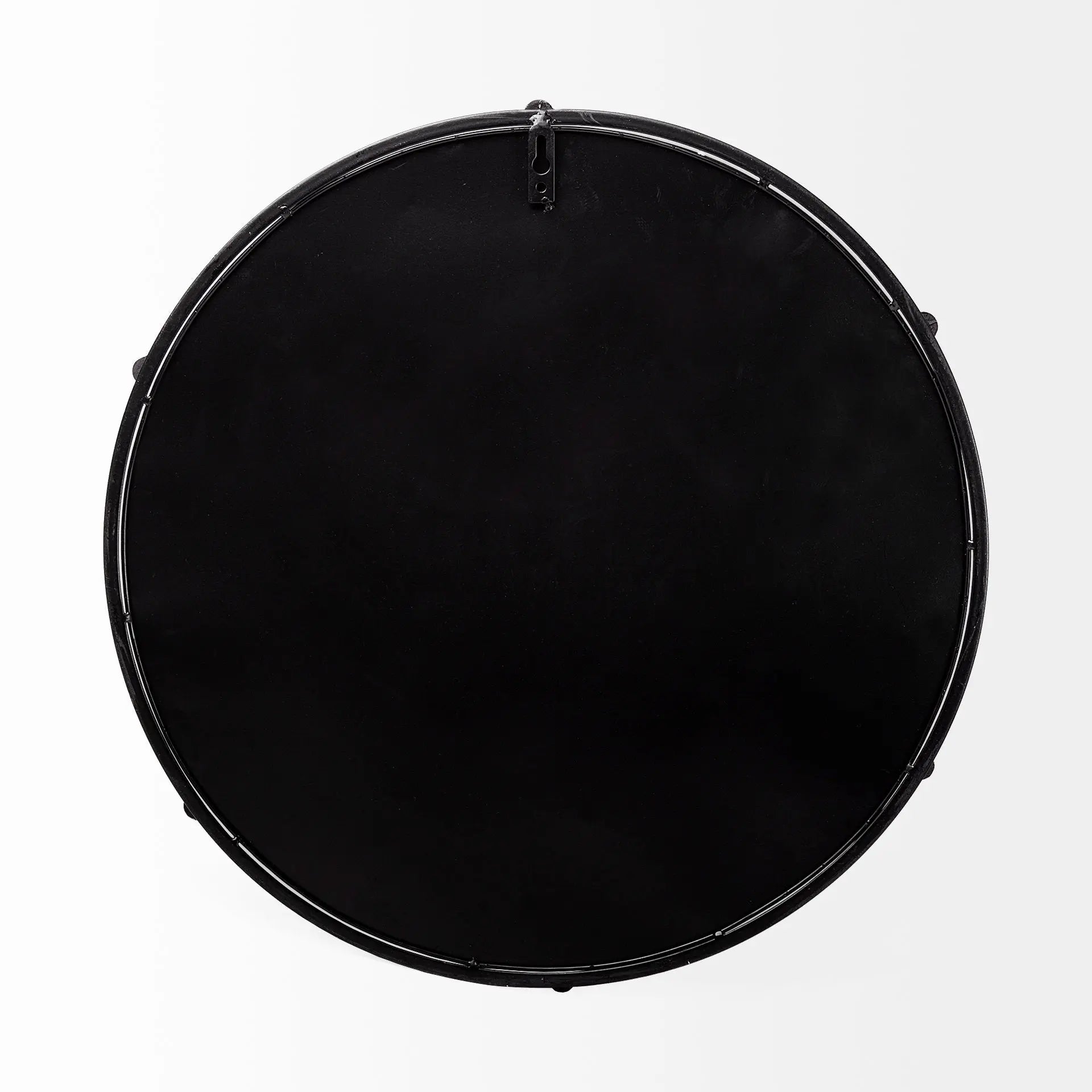 24" Silver Round Metal Indoor Outdoor Tray With Handles Homeroots Kitchen & Dining