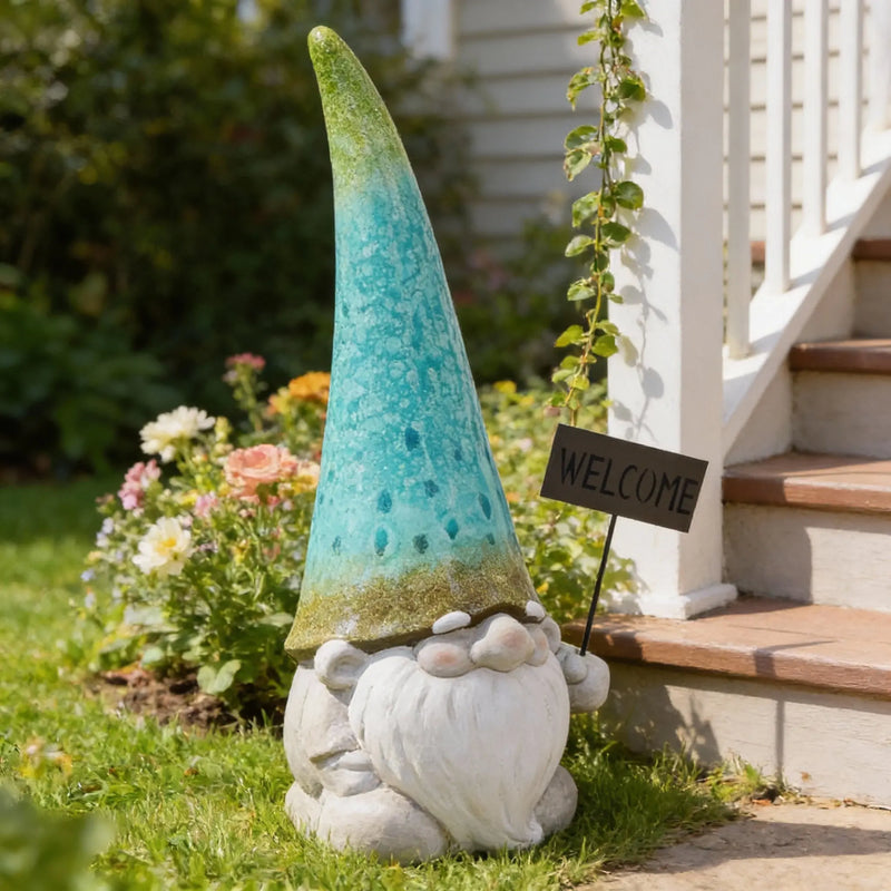 24" White Cement Outdoor Statue Homeroots Outdoor