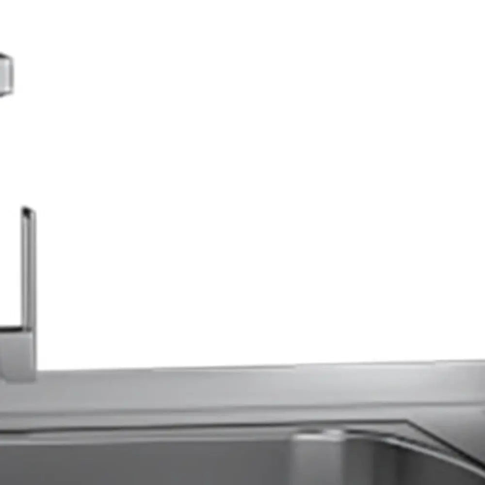 24" X 39" White Stainless Steel and Wood Utility Cabinet With Sink Homeroots Kitchen & Dining