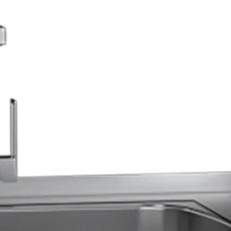 24" X 39" White Stainless Steel and Wood Utility Cabinet With Sink Homeroots Kitchen & Dining