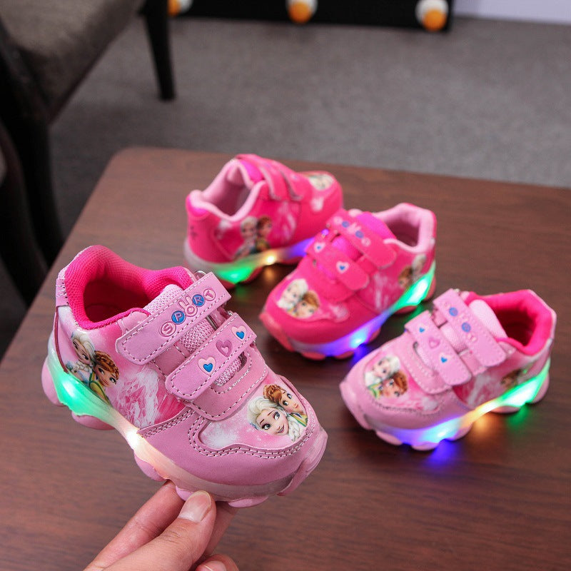Baby Boys Girls Sneakers Lighted  Kids Infant Tennis Children Casual Shoes