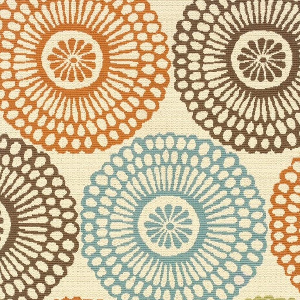 7' X 10' Beige Indoor Outdoor Area Rug - Outdoor
