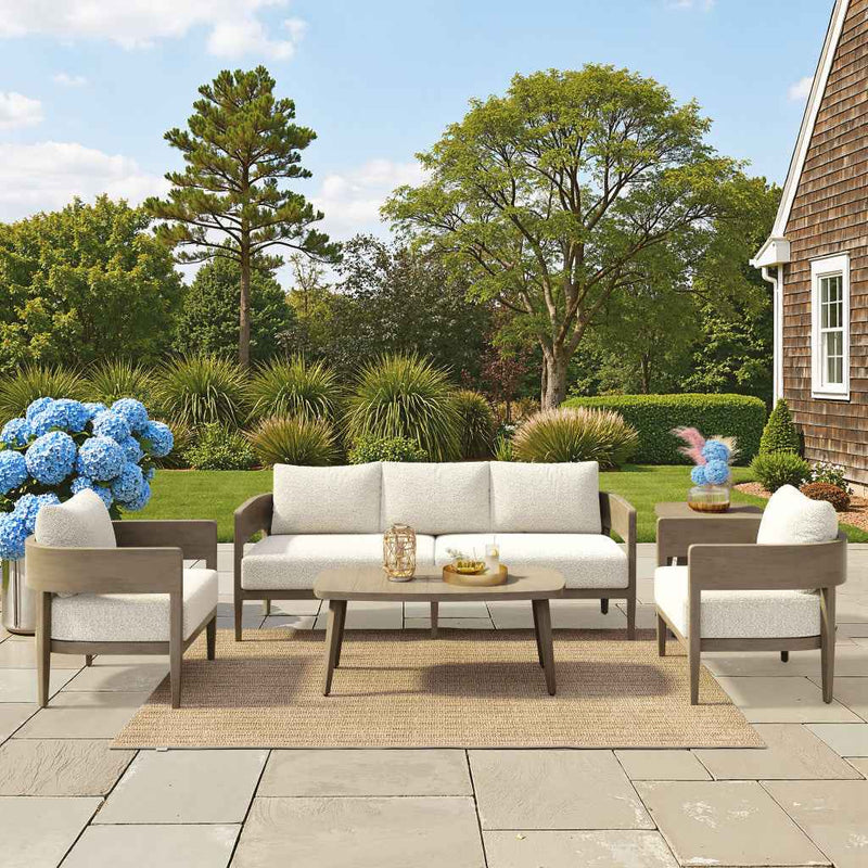 28" Beige Upholstered Arm Chair