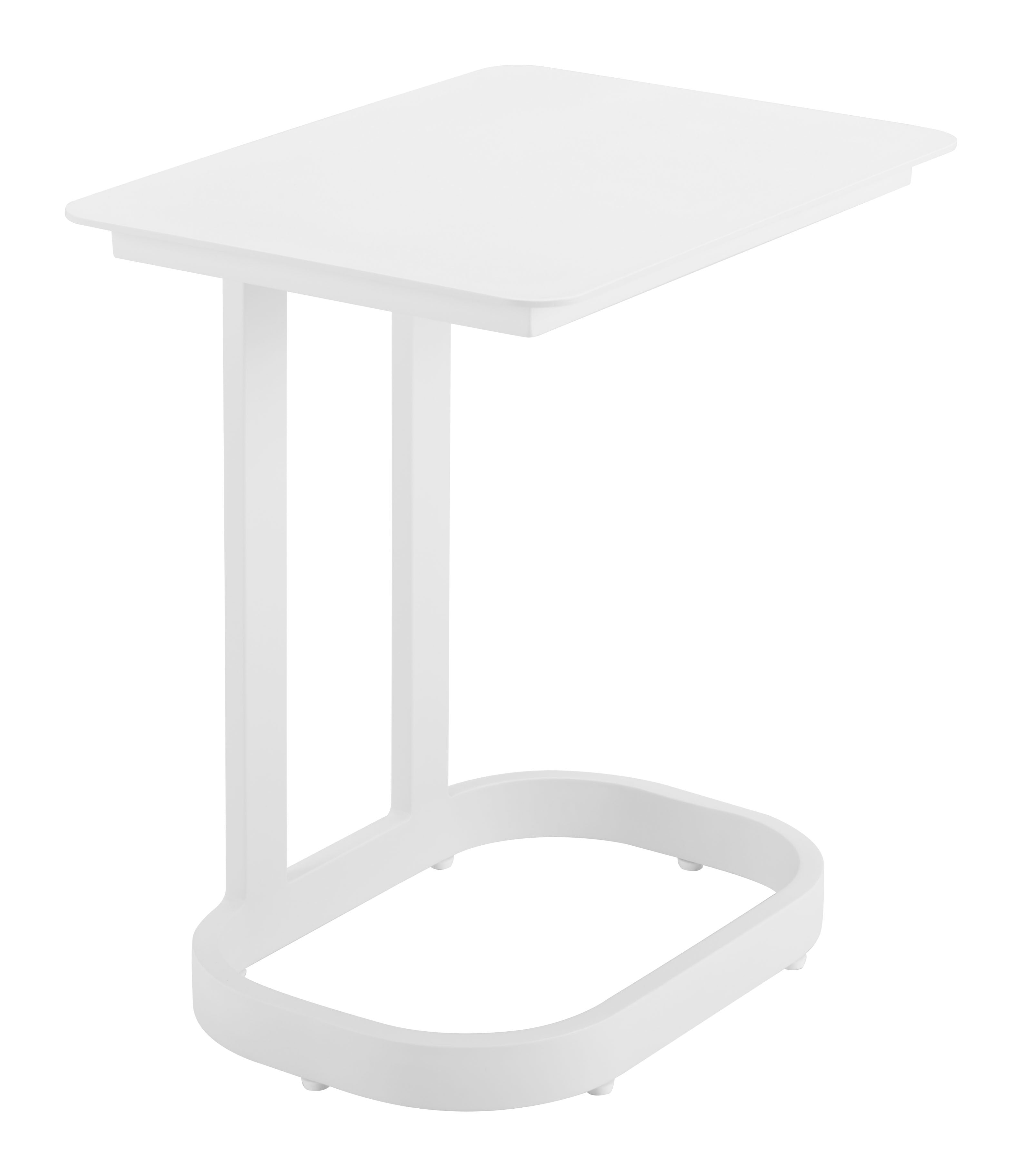 24" White Aluminum Pedestal End Table - GreatEagleInc