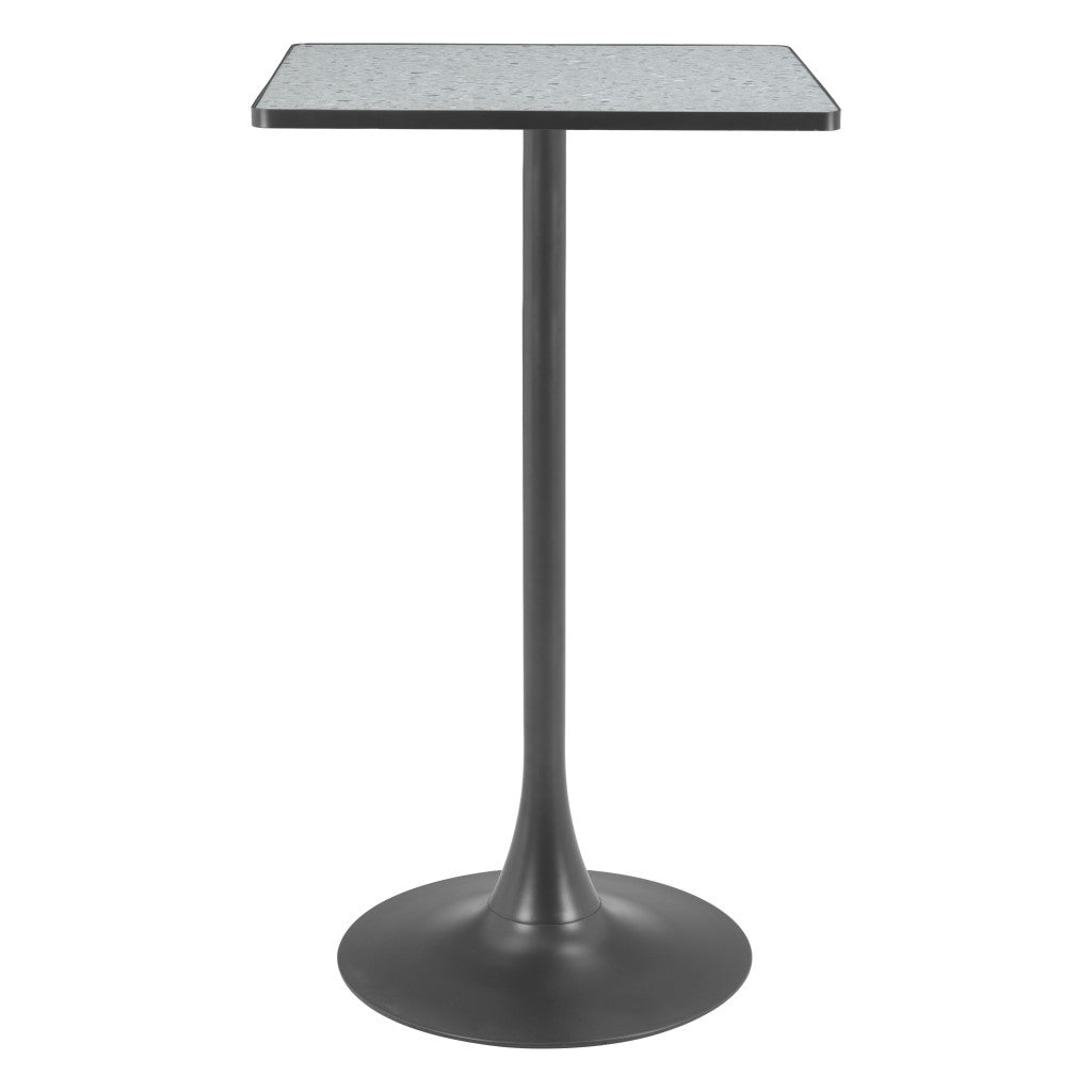 24" Gray Wood Square Bar Table - GreatEagleInc