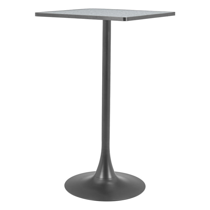 24" Gray Wood Square Bar Table - GreatEagleInc