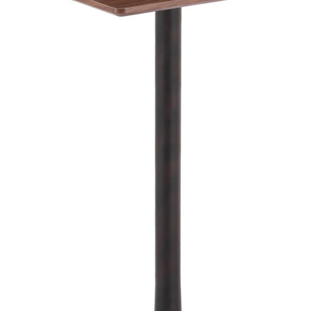 24" Brown Wood Square Bar Table - GreatEagleInc