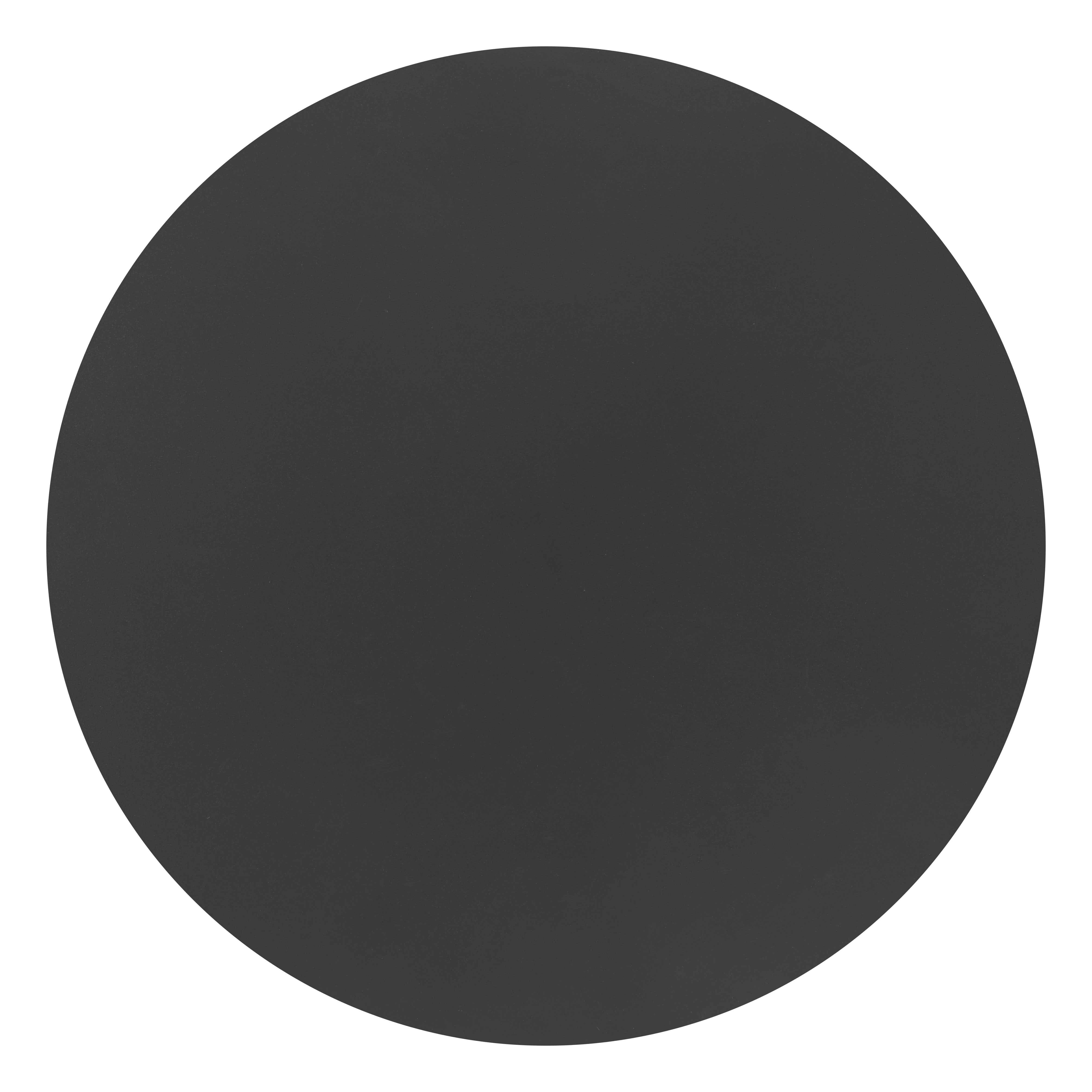 24" Black Aluminum Round Pedestal End Table