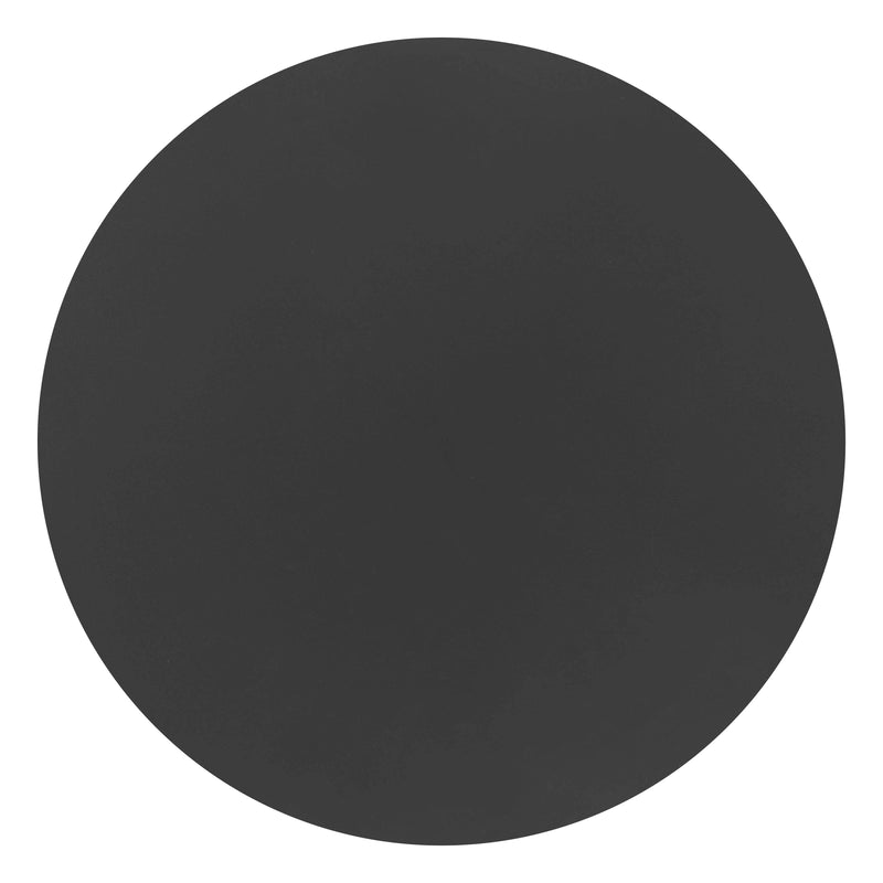 24" Black Aluminum Round Pedestal End Table