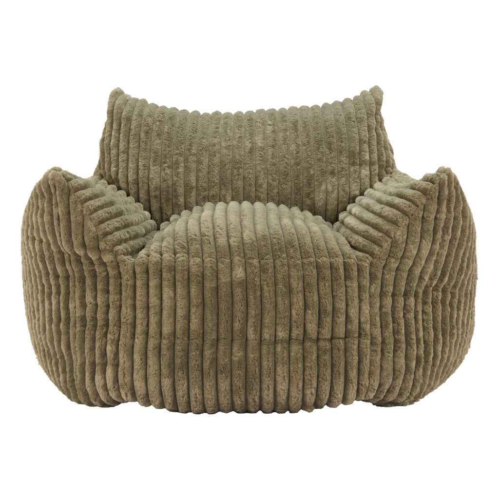 40" Green Upholstered Arm Chair