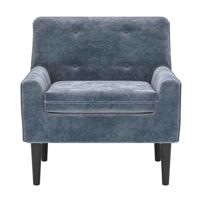 30" Gray Upholstered Arm Chair