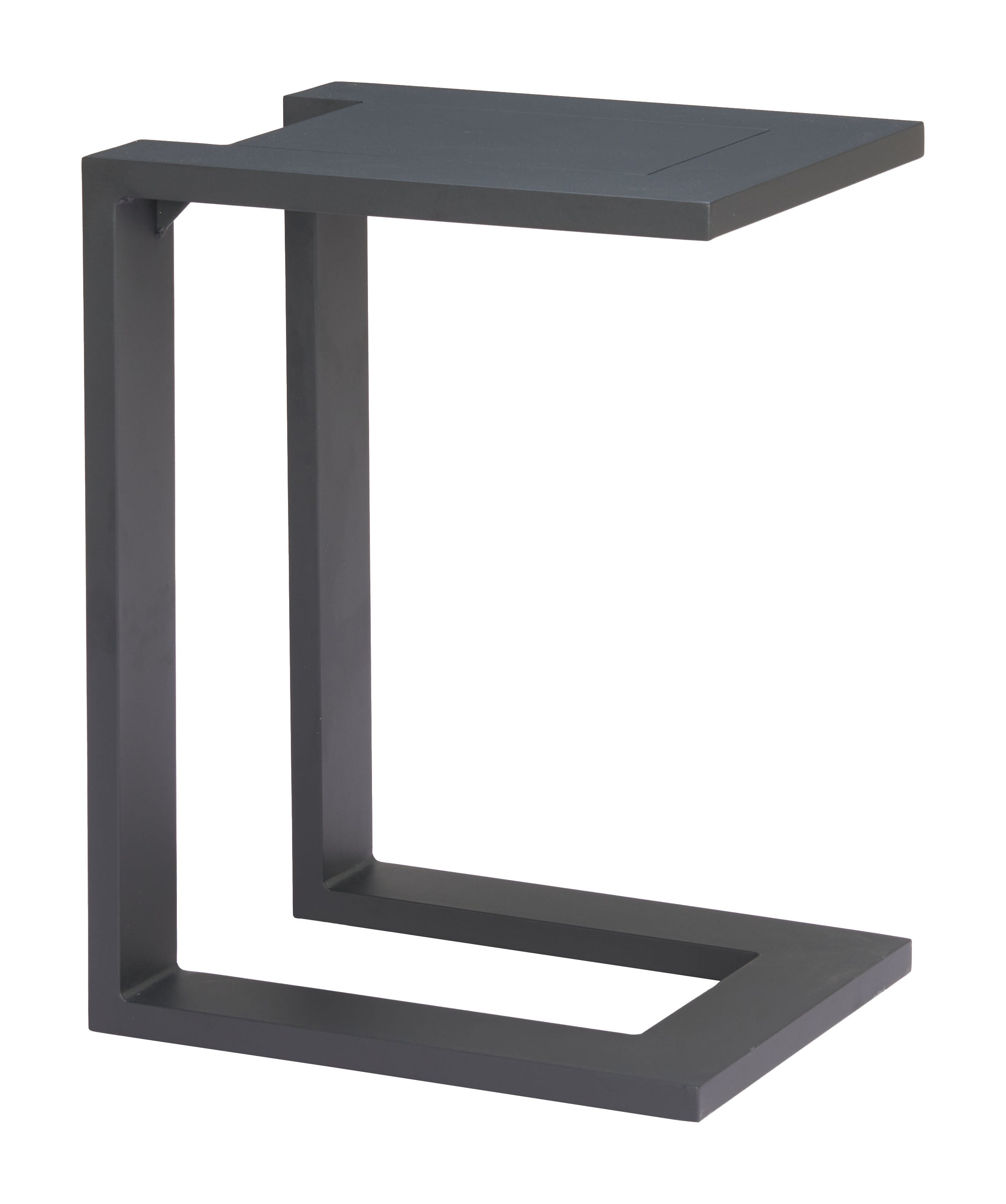 24" Black Aluminum Pedestal End Table - GreatEagleInc
