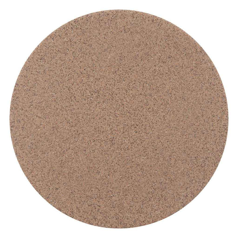 17" Brown Heavy Duty Plastic Round Pedestal End Table