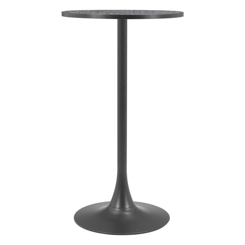 24" Black Wood Rounded Bar Table - GreatEagleInc