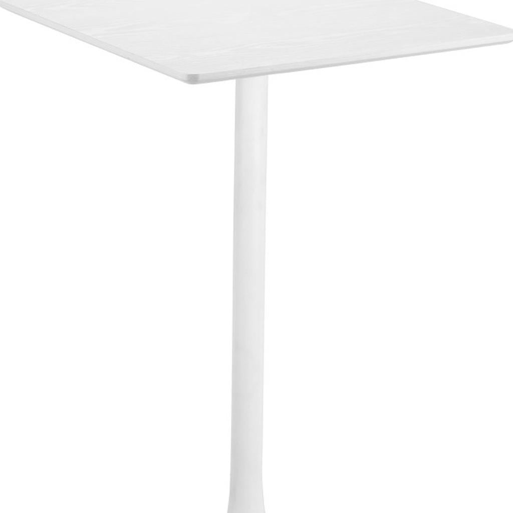 24" White Wood Square Bar Table - GreatEagleInc