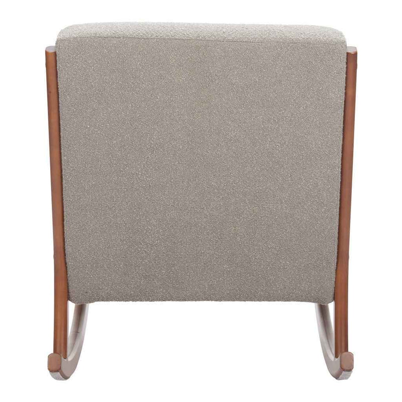 26" Gray Upholstered Arm Chair